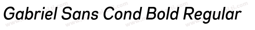Gabriel Sans Cond Bold Regular字体转换